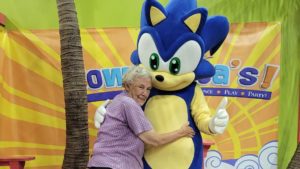 dinner and fun with sonic